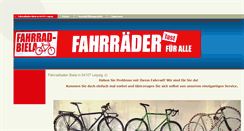 Desktop Screenshot of fahrrad-biela.com