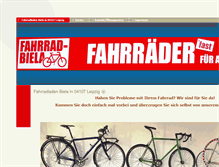 Tablet Screenshot of fahrrad-biela.com